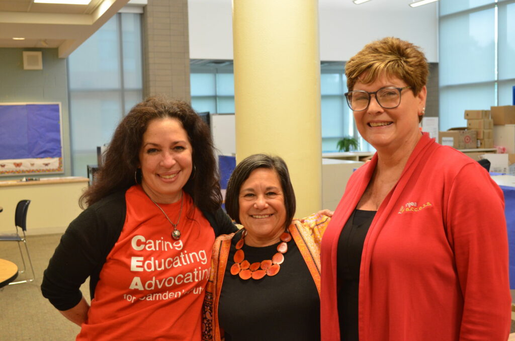 Marisol Charersook Ramirez, the organizer of the event, is pictured with Diane Stelacio and Carolyn Corbi.
