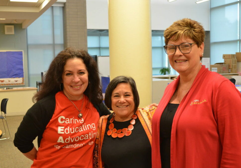 Marisol Charersook Ramirez, the organizer of the event, is pictured with Diane Stelacio and Carolyn Corbi.