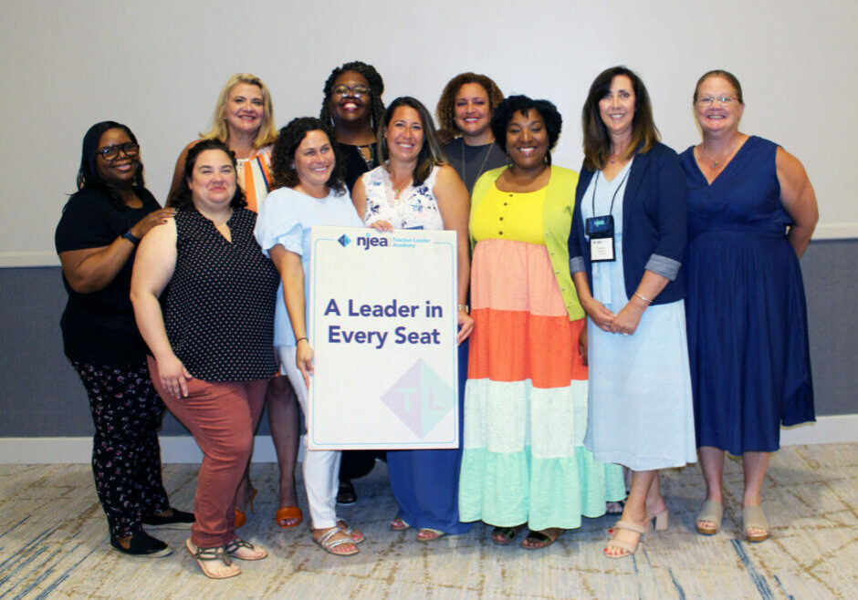 Teacher Leader Academy consultants and several graduates at a TLA graduation.