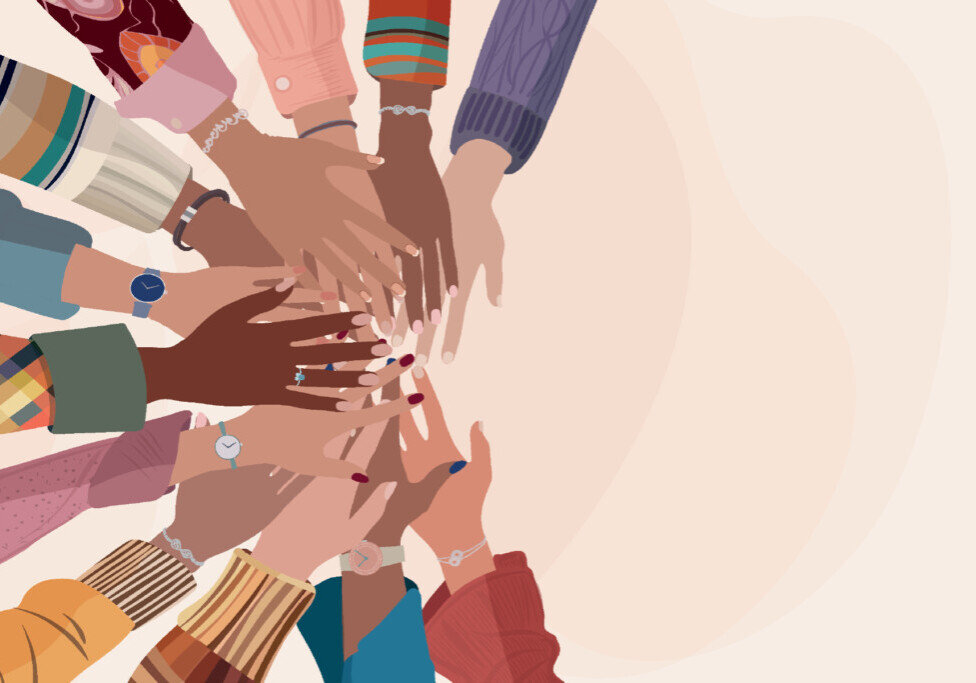 multi cultural hands clipart